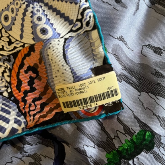 Colorful Scenic Silk Scarf - Picture 4 of 6